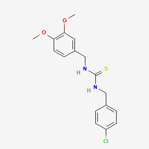 N-(4-chlorobenzyl)-N'-(3,4-dimethoxybenzyl)thiourea