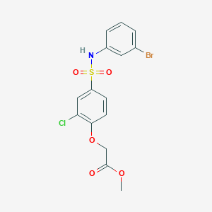 Methyl 2-[4-[(3-bromophenyl)sulfamoyl]-2-chlorophenoxy]acetate