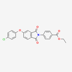 ethyl 4-[5-(4-chlorophenoxy)-1,3-dioxo-1,3-dihydro-2H-isoindol-2-yl]benzoate