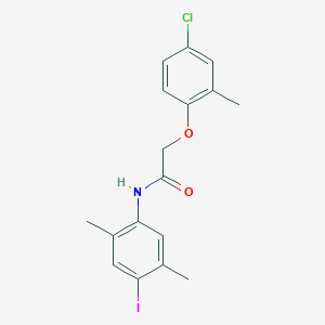 2-(4-chloro-2-methylphenoxy)-N-(4-iodo-2,5-dimethylphenyl)acetamide