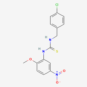 N-(4-chlorobenzyl)-N'-(2-methoxy-5-nitrophenyl)thiourea