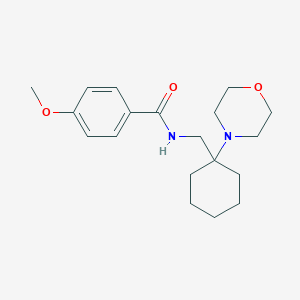 molecular formula C19H28N2O3 B362634 4-methoxy-N-{[1-(morpholin-4-yl)cyclohexyl]methyl}benzamide CAS No. 939766-30-0