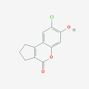 molecular formula C12H9ClO3 B362685 8-chloro-7-hydroxy-2,3-dihydrocyclopenta[c]chromen-4(1H)-one CAS No. 53391-77-8