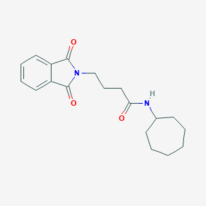 molecular formula C19H24N2O3 B362688 N-cycloheptyl-4-(1,3-dioxoisoindol-2-yl)butanamide CAS No. 300829-31-6