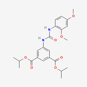 molecular formula C23H28N2O7 B3626918 DIISOPROPYL 5-{[(2,4-DIMETHOXYANILINO)CARBONYL]AMINO}ISOPHTHALATE 