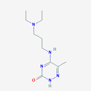 5-{[3-(diethylamino)propyl]amino}-6-methyl-1,2,4-triazin-3(2H)-one