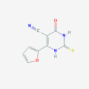 molecular formula C9H5N3O2S B362717 4-(2-Furyl)-2-mercapto-6-oxo-1,6-dihydropyrimidine-5-carbonitrile CAS No. 137446-90-3