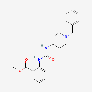 molecular formula C21H25N3O3 B3627324 METHYL 2-({[(1-BENZYL-4-PIPERIDYL)AMINO]CARBONYL}AMINO)BENZOATE 