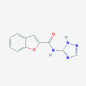 molecular formula C11H8N4O2 B362738 N-(4H-1,2,4-triazol-3-yl)-1-benzofuran-2-carboxamide CAS No. 292170-17-3