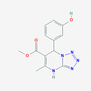 molecular formula C13H13N5O3 B362758 Methyl 7-(3-hydroxyphenyl)-5-methyl-4,7-dihydrotetraazolo[1,5-a]pyrimidine-6-carboxylate CAS No. 457951-26-7