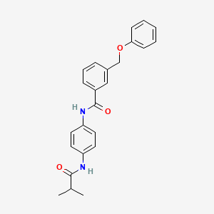 N-[4-(2-methylpropanoylamino)phenyl]-3-(phenoxymethyl)benzamide