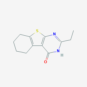 molecular formula C12H14N2OS B362784 2-ethyl-5,6,7,8-tetrahydro[1]benzothieno[2,3-d]pyrimidin-4(3H)-one CAS No. 85944-23-6