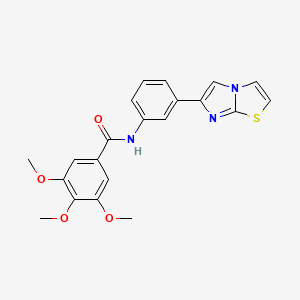 N-(3-imidazo[2,1-b][1,3]thiazol-6-ylphenyl)-3,4,5-trimethoxybenzamide