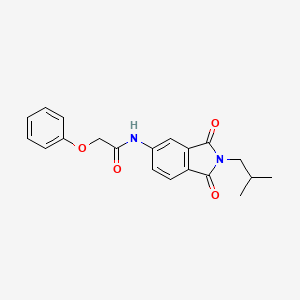 N-(2-isobutyl-1,3-dioxo-2,3-dihydro-1H-isoindol-5-yl)-2-phenoxyacetamide