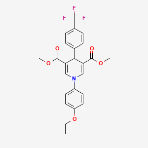 dimethyl 1-(4-ethoxyphenyl)-4-[4-(trifluoromethyl)phenyl]-1,4-dihydro-3,5-pyridinedicarboxylate