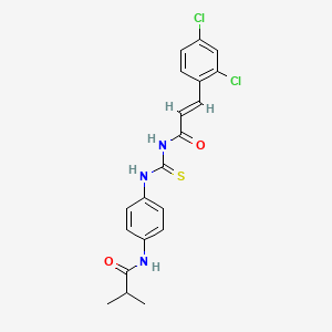 3-(2,4-dichlorophenyl)-N-({[4-(isobutyrylamino)phenyl]amino}carbonothioyl)acrylamide