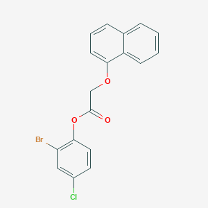 2-bromo-4-chlorophenyl (1-naphthyloxy)acetate