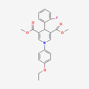 dimethyl 1-(4-ethoxyphenyl)-4-(2-fluorophenyl)-1,4-dihydro-3,5-pyridinedicarboxylate