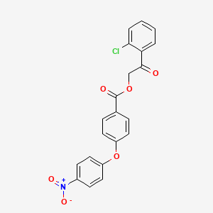 2-(2-chlorophenyl)-2-oxoethyl 4-(4-nitrophenoxy)benzoate