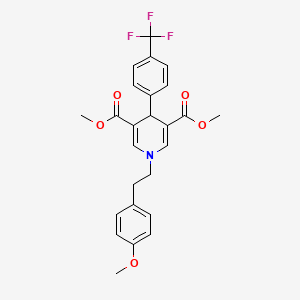 dimethyl 1-[2-(4-methoxyphenyl)ethyl]-4-[4-(trifluoromethyl)phenyl]-1,4-dihydro-3,5-pyridinedicarboxylate