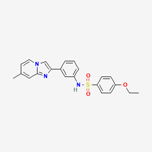 4-ethoxy-N-[3-(7-methylimidazo[1,2-a]pyridin-2-yl)phenyl]benzenesulfonamide