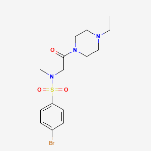 4-bromo-N-[2-(4-ethylpiperazin-1-yl)-2-oxoethyl]-N-methylbenzenesulfonamide