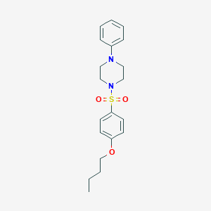 molecular formula C20H26N2O3S B362805 1-(4-Butoxyphenyl)sulfonyl-4-phenylpiperazine CAS No. 324777-65-3