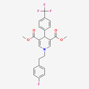 dimethyl 1-[2-(4-fluorophenyl)ethyl]-4-[4-(trifluoromethyl)phenyl]-1,4-dihydro-3,5-pyridinedicarboxylate