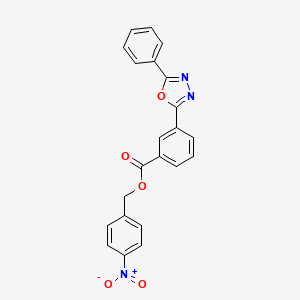 4-nitrobenzyl 3-(5-phenyl-1,3,4-oxadiazol-2-yl)benzoate