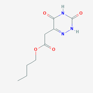 molecular formula C9H13N3O4 B362809 butyl 2-(3,5-dioxo-2H-1,2,4-triazin-6-yl)acetate CAS No. 304674-86-0