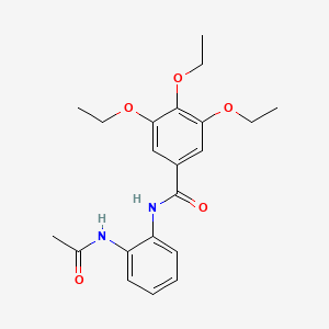 N-[2-(acetylamino)phenyl]-3,4,5-triethoxybenzamide