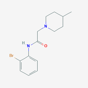 N-(2-bromophenyl)-2-(4-methylpiperidin-1-yl)acetamide