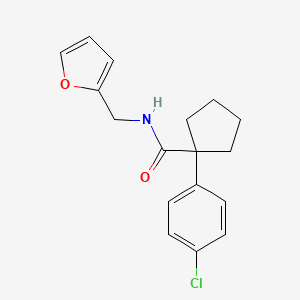 1-(4-chlorophenyl)-N-(2-furylmethyl)cyclopentanecarboxamide