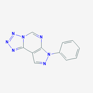 molecular formula C11H7N7 B362815 7-phenyl-7H-pyrazolo[4,3-e]tetraazolo[1,5-c]pyrimidine CAS No. 116889-48-6