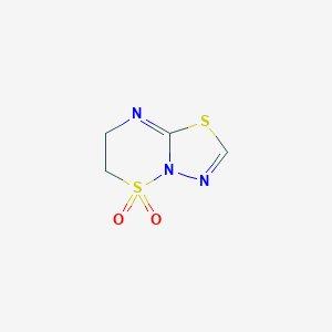 molecular formula C4H5N3O2S2 B362816 6,7-Dihydro[1,3,4]thiadiazolo[3,2-b][1,2,4]thiadiazine 5,5-dioxide CAS No. 307342-12-7
