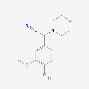 (4-Hydroxy-3-methoxyphenyl)(4-morpholinyl)acetonitrile