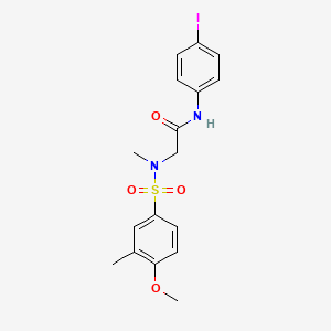 N-(4-iodophenyl)-N~2~-[(4-methoxy-3-methylphenyl)sulfonyl]-N~2~-methylglycinamide