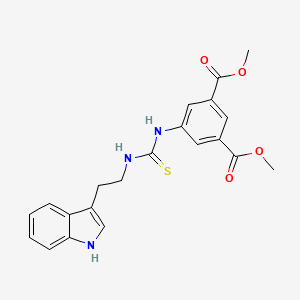 dimethyl 5-[({[2-(1H-indol-3-yl)ethyl]amino}carbonothioyl)amino]isophthalate