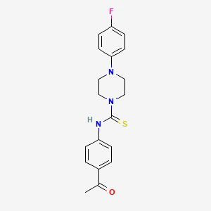 N-(4-acetylphenyl)-4-(4-fluorophenyl)piperazine-1-carbothioamide