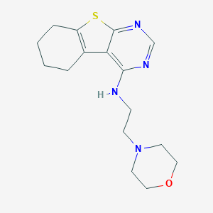 molecular formula C16H22N4OS B362828 N-(2-morpholin-4-ylethyl)-5,6,7,8-tetrahydro-[1]benzothiolo[2,3-d]pyrimidin-4-amine CAS No. 381704-18-3
