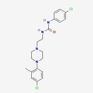 1-[2-[4-(4-Chloro-2-methylphenyl)piperazin-1-yl]ethyl]-3-(4-chlorophenyl)urea