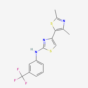 2',4'-dimethyl-N-[3-(trifluoromethyl)phenyl]-4,5'-bi-1,3-thiazol-2-amine