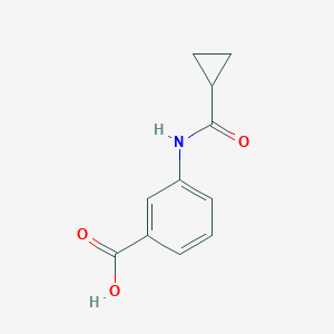 molecular formula C11H11NO3 B362830 3-[(Cyclopropylcarbonyl)amino]benzoic acid CAS No. 54057-68-0