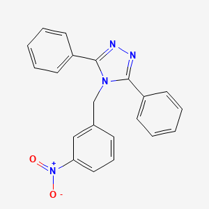 4-(3-nitrobenzyl)-3,5-diphenyl-4H-1,2,4-triazole