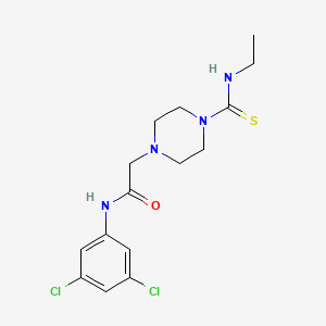 N-(3,5-dichlorophenyl)-2-{4-[(ethylamino)carbonothioyl]-1-piperazinyl}acetamide