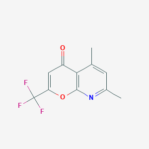 5,7-dimethyl-2-(trifluoromethyl)-4H-pyrano[2,3-b]pyridin-4-one