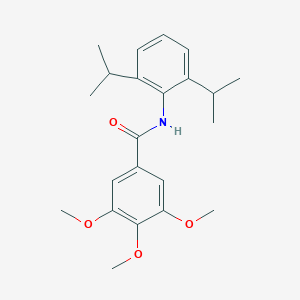 molecular formula C22H29NO4 B362841 N-(2,6-diisopropylphenyl)-3,4,5-trimethoxybenzamide CAS No. 303117-45-5
