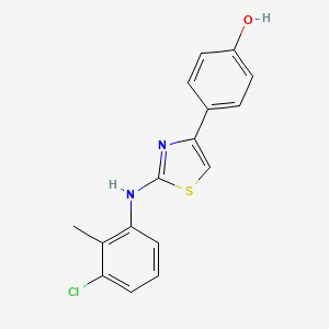 4-[2-(3-Chloro-2-methylanilino)-1,3-thiazol-4-yl]phenol