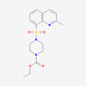 ethyl 4-[(2-methyl-8-quinolinyl)sulfonyl]-1-piperazinecarboxylate