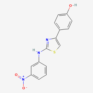 4-{2-[(3-nitrophenyl)amino]-1,3-thiazol-4-yl}phenol